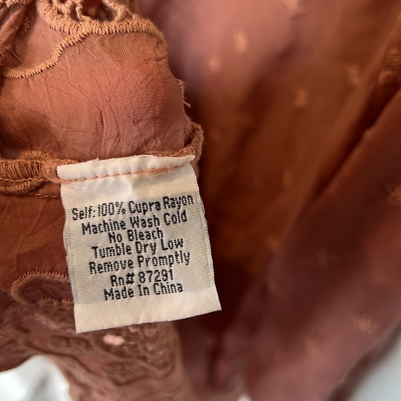 Johnny Was Embroidered Mauve Tunic Mini Dress - Picture 9 of 9